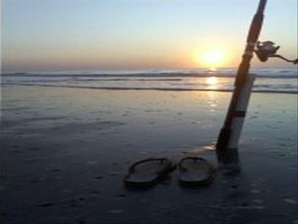 A typical start to the day on our private beach.