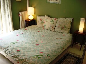 The Master bedroom with King size bed and a very confortable mattress