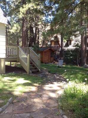 Huge Backyard. This is not even 1/4 of the lot. Lots of grass and play area!