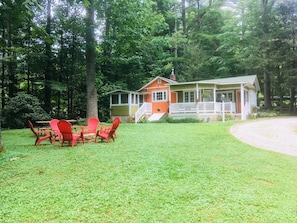 Built in the 30's, and has been totally updated. Sits on a very private acre.
