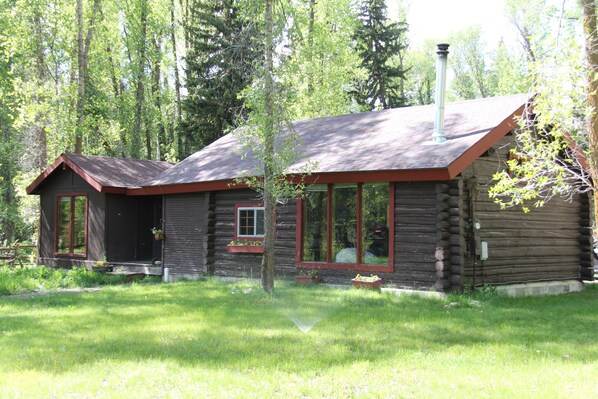 Front of Cabin in Summer