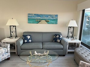 Pullout queen size sofa.
