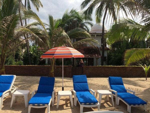 Private VILLA & BEACH AREA. Great VIEWS from PATIOS. POOL on other side of Villa