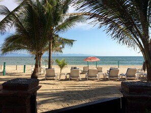 Private beach area & only steps to the pool  Margaritas!!