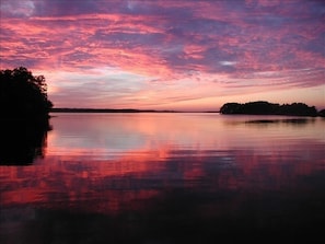 Incredible views of the sunset from our home.