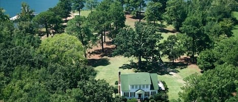 Arial view of the spacious 6 acre property