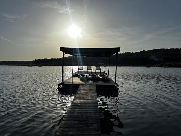 Your own private dock for fishing, swimming, kayaking, or just chillin out.