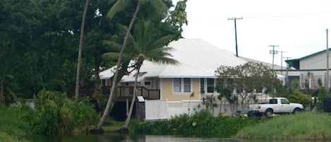 Side and rear of house from across Ice Pond.