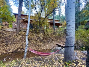 Nothing more relaxing than laying in the hammock next to the creek.