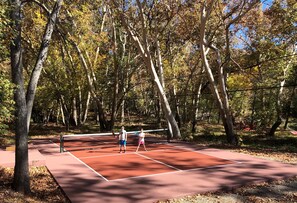 Fun for the whole family! Pickle Ball Court and all equipment at the house! 