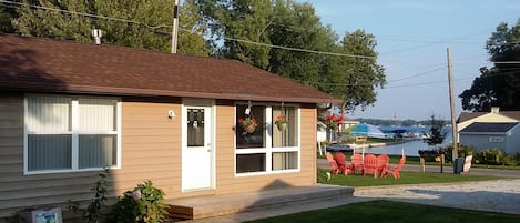 View of the Lake across the street, channel leading upto it is on the rear side.