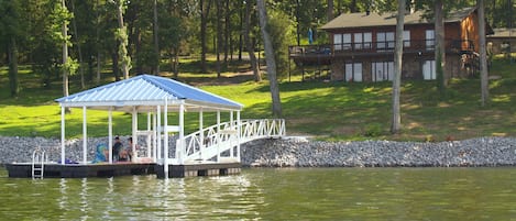 Gentle Slope to your Private Dock,  only 70 ft. away.