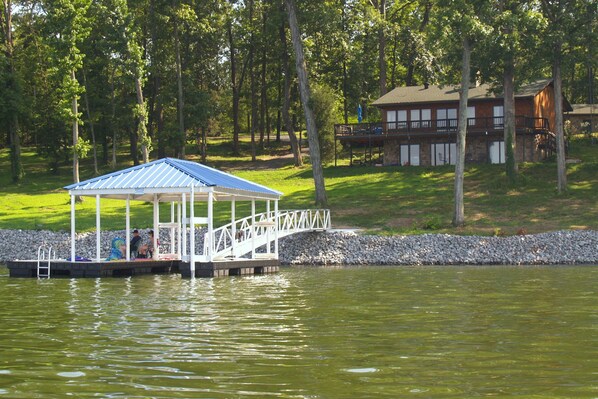 Gentle Slope to your Private Dock,  only 70 ft. away.