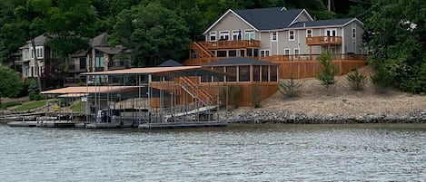 View of house from lake 