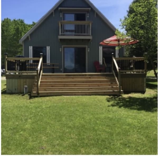 Back deck. View from water.