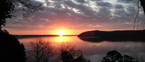 Sunrise over Pickwick Lake and the Tennessee River
