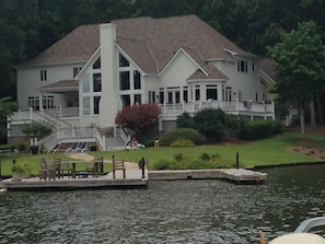 Back View showing dock for your use !  Bring or rent a boat!  Call me to help !