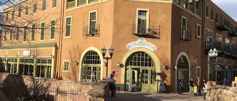 Historic Spa Building with rooftop terrace. Loft is on the third floor.