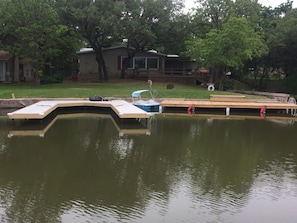Concrete boat slip and dock, ready to make memories