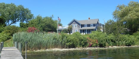 Prime Waterfront Location - front of house from dock