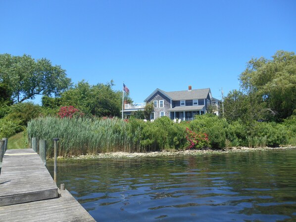 Prime Waterfront Location - front of house from dock