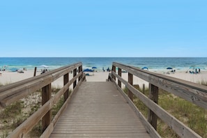 Boardwalk to beach