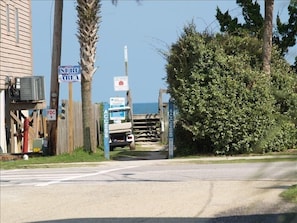 Beach access is a 30 second walk away.