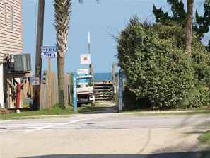 Beach access is a 30 second walk away.