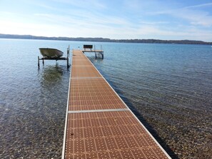 Gorgeous 90 ft. dock with stairs that lead into Torch!