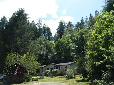 3bdrm/2ba Secluded & Convenient, 1 ac yard, 400mb/s wifi, perfect remote office 