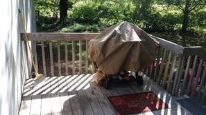 Back Deck and Egg gourmet BBQ (there's a smoker too!)