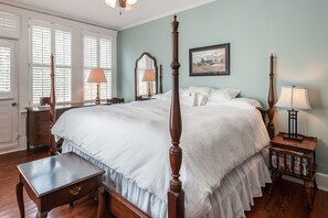 Back Bedroom with King Bed  and Balcony