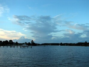 View from the dock: Looking north