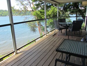 Covered deck with amazing views