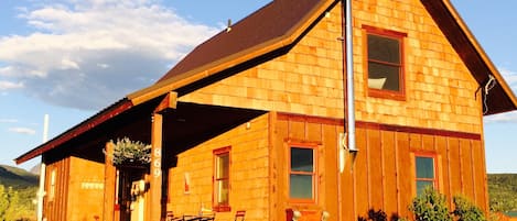 Front porch in the evening light.