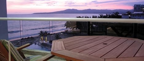 Enjoy the Beautiful Sunsets from the Furnished Balcony