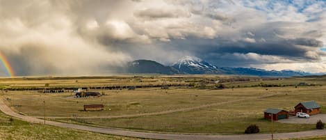 Spring storm across the valley