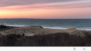 View of a Winter Sunset from the cottage