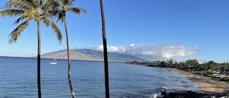 Aloha! Enjoy stunning views of the beach & West Maui mountains from your lanai.