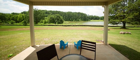 lake in the backyard! Tranquil
and relaxing. No filter.