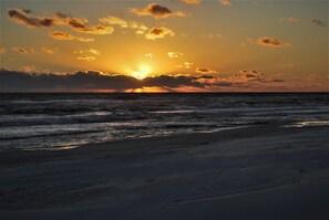 You wont want to miss the beautiful sunsets from the private beach access!