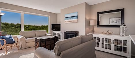 Open living room with tons of natural light