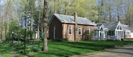 The main house is attached to an 1850's one room school house.