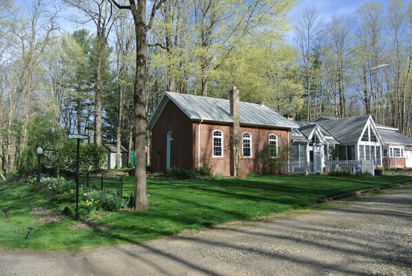 The main house is attached to an 1850's one room school house.