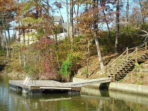 Dock with ladder