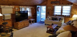 living area looking towards door