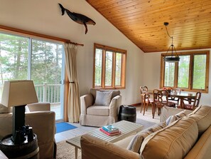 Upstairs living & dining room