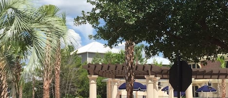 Gated Entrance to The Village Pool. Located at the back of our building.