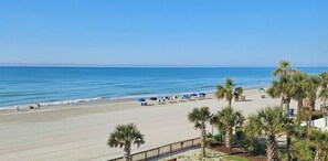 The lovely view from our balcony. Our location is the BEST! 