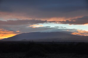 Sunrise over Mauna Kea from the deck. Great start to each morning.
